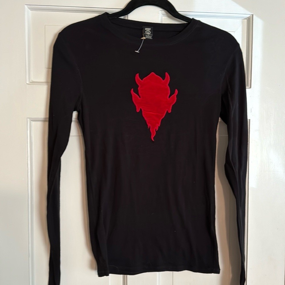 Lucky Brand Black Long Sleeve Tee Shirt